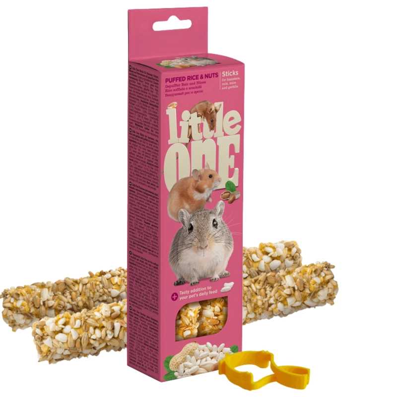 Little One kolba ryż orzechy dla chomika szczura myszy i myszoskoczka 2x55g