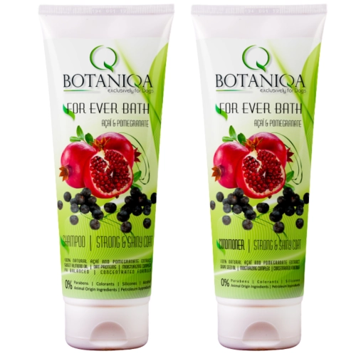 Botaniqa For Ever Bath szampon i odżywka dla psa  acai i granat  2x 250ml