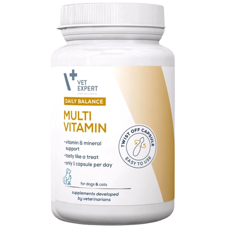 Vet Expert MultiVitamin witaminy i minerały dla psa i kota 50 kapsułek