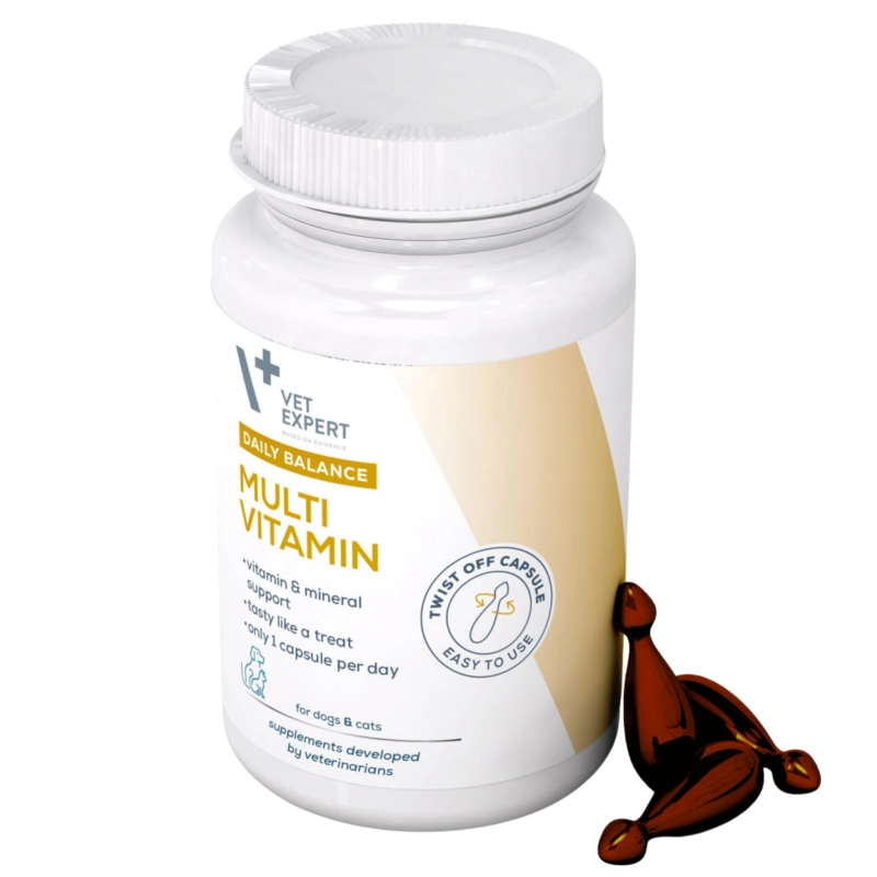 Vet Expert MultiVitamin witaminy i minerały dla psa i kota 50 kapsułek