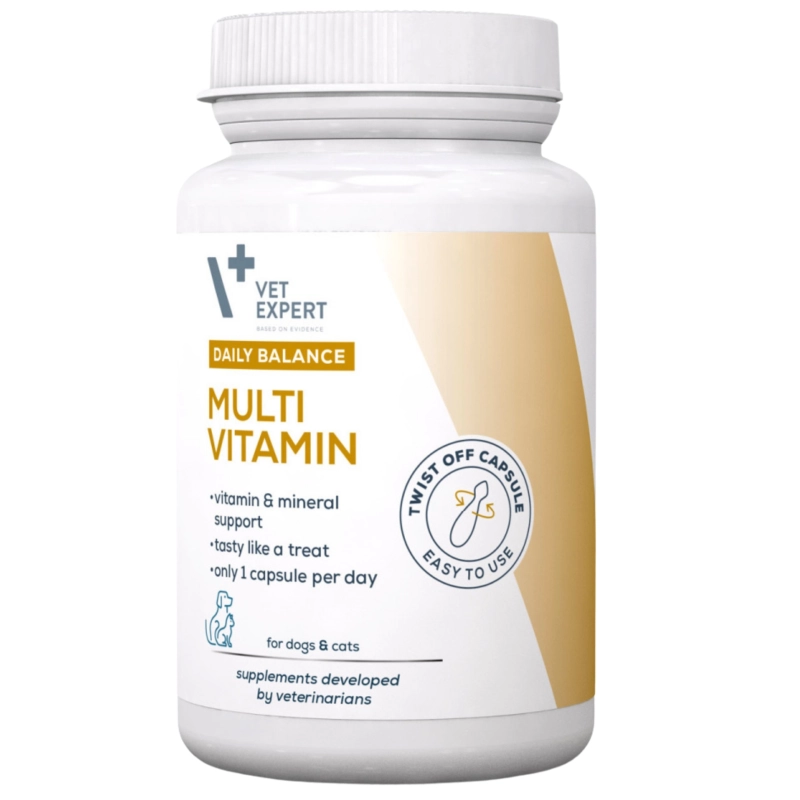 Vet Expert MultiVitamin witaminy i minerały dla psa i kota 50 kapsułek