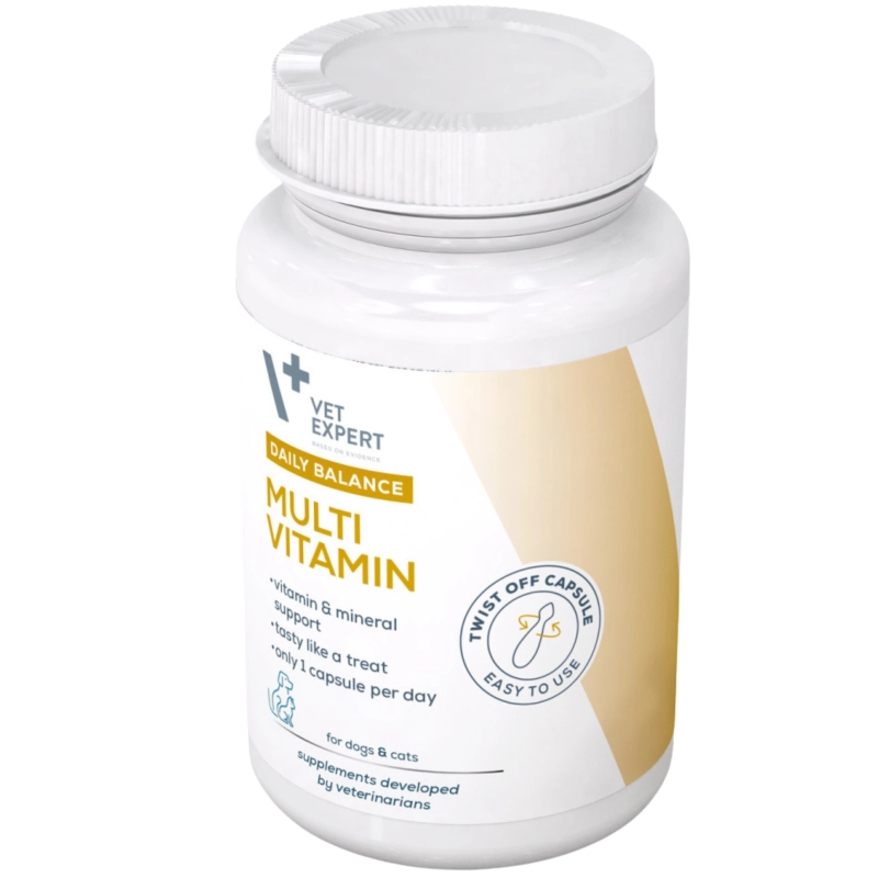 Vet Expert MultiVitamin witaminy i minerały dla psa i kota 50 kapsułek
