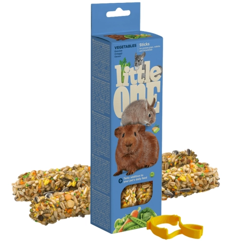 Little One kolba z warzywami dla królika świnki morskiej i szynszyli 2x 60g