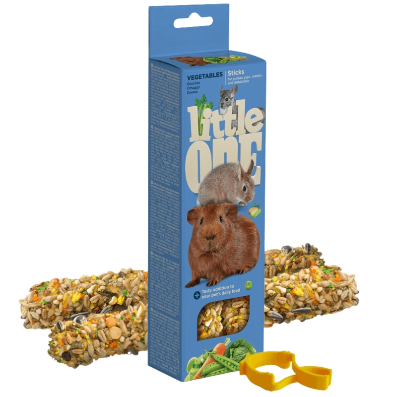 Little One kolba z warzywami dla królika świnki morskiej i szynszyli 2x 60g