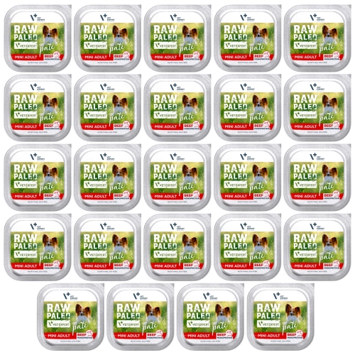 Vet Expert Raw Paleo Mini Adult wołowina monobiałkowa mokra karma dla psa 24x 150g