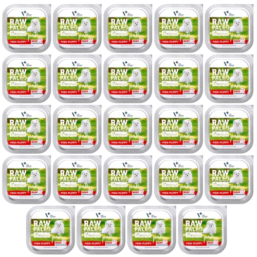Vet Expert Raw Paleo Mini Puppy wołowina monobiałkowy pasztet dla szczeniąt 24x 150g