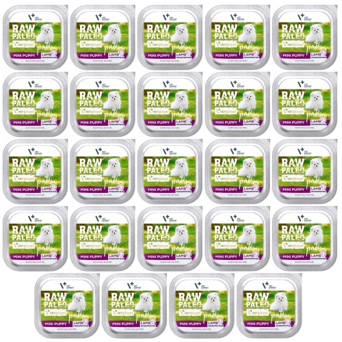 Vet Expert Raw Paleo Mini Puppy monobiałkowa mokra karma dla szczeniąt jagnięcina 24x 150g