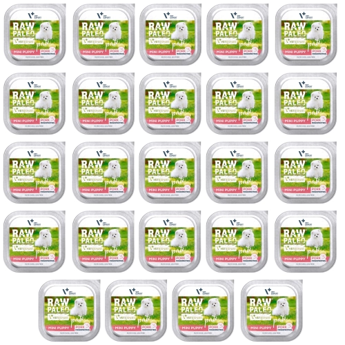 Vet Expert Raw Paleo Mini Puppy monobiałkowa karma dla szczeniąt wieprzowina 24x 150g