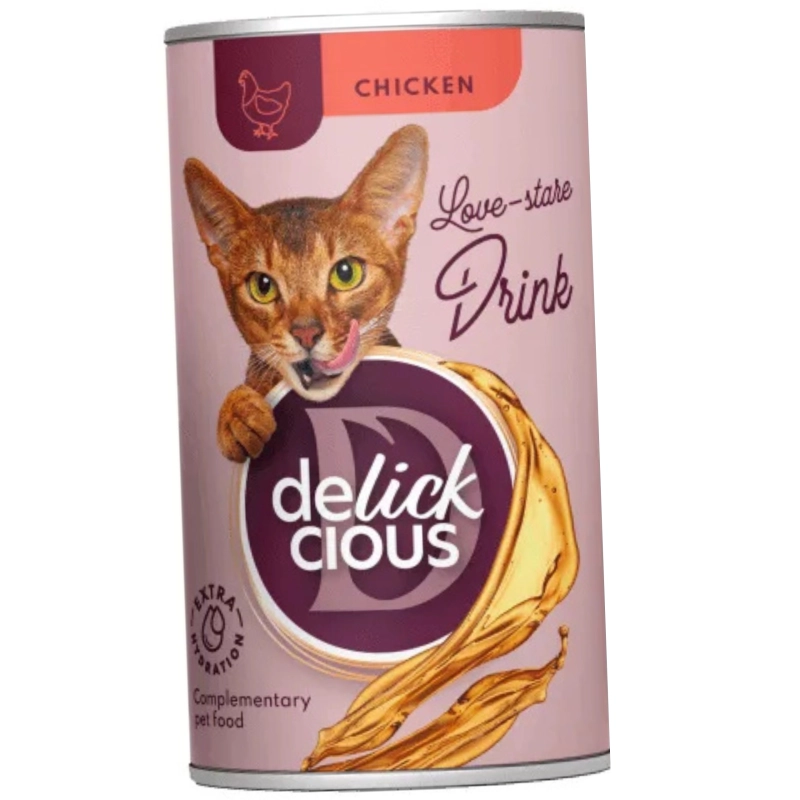 Delickcious napój z kurczakiem przekąska nawadniająca dla kota 140g