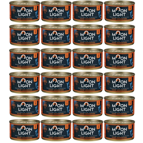 Moonlight Dinner Nr 1 Kurczak z sercami mokra karma dla kota i kociąt 24x 80g