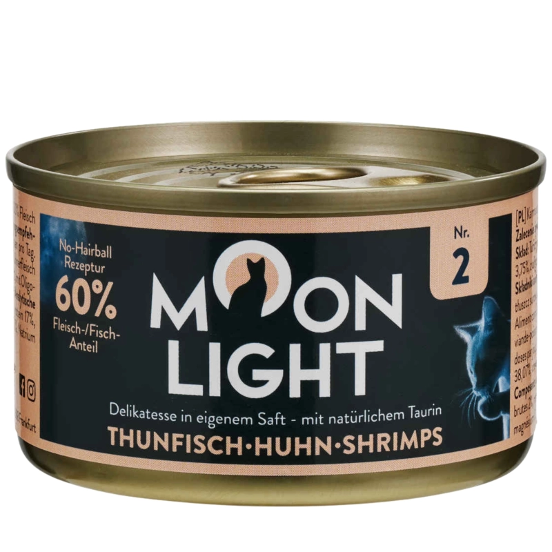 Moonlight Dinner Nr 2 Tuńczyk Kurczak Krewetki mokra karma dla kota 80g