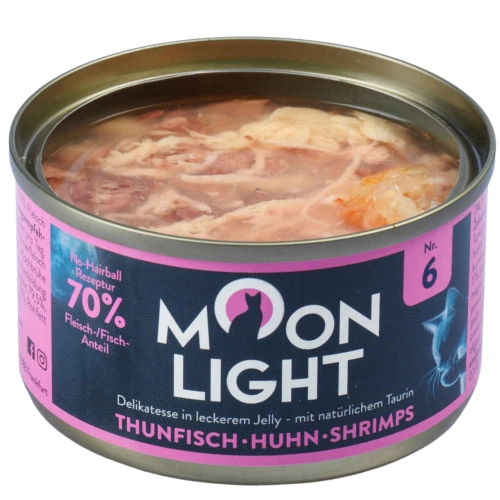 Moonlight Dinner Nr 6 Tuńczyk Kurczak w galarecie mokra karma dla kota 80g