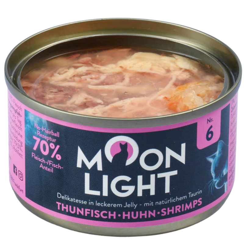 Moonlight Dinner Nr 6 Tuńczyk Kurczak w galarecie mokra karma dla kota 80g