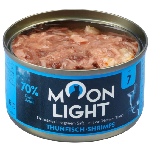 Moonlight Dinner Nr 7 Tuńczyk Krewetki mokra karma dla kota i kociąt 80g