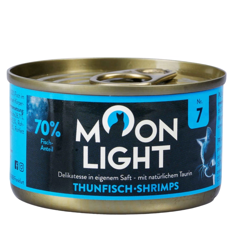 Moonlight Dinner Nr 7 Tuńczyk Krewetki mokra karma dla kota i kociąt 80g