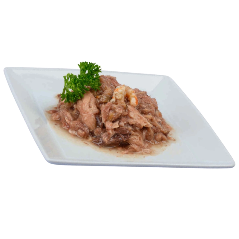 Moonlight Dinner Nr 7 Tuńczyk Krewetki mokra karma dla kota i kociąt 12x 80g