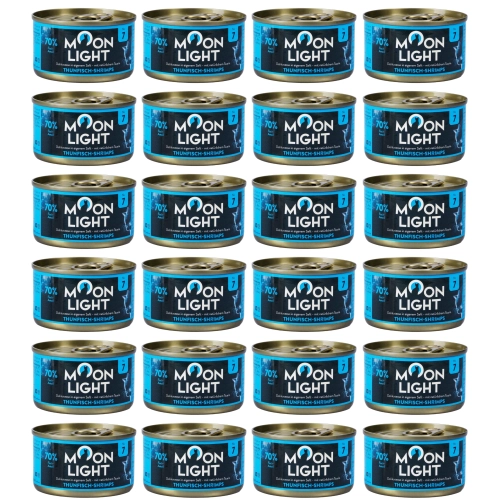 Moonlight Dinner Nr 7 Tuńczyk Krewetki mokra karma dla kota i kociąt 24x 80g