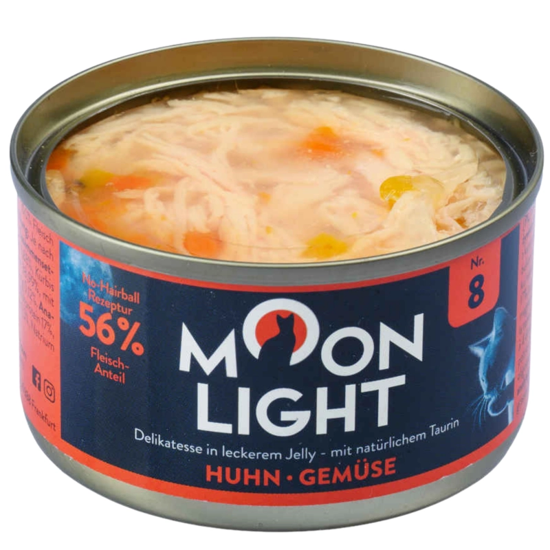 Moonlight Dinner Nr 8 Kurczak Warzywa w galarecie mokra karma dla kota kociąt 80g