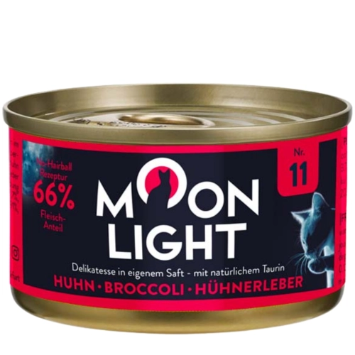 Moonlight Dinner Nr 11 Kurczak Wątróbka Brokuły mokra karma dla kota 80g