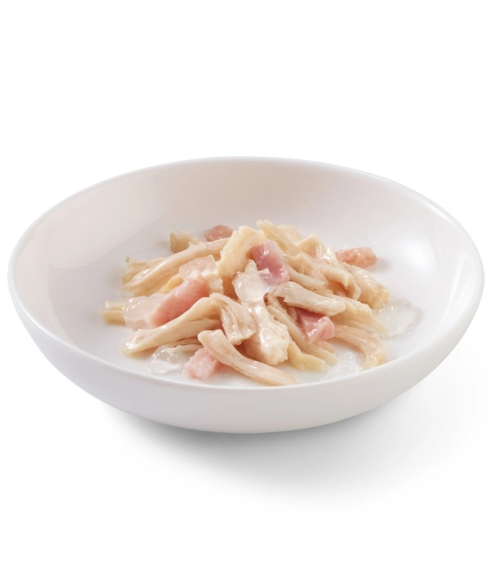 Schesir kurczak z szynką w galaretce mokra karma dla kota 30x 50g