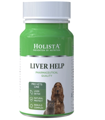 Holista Liver Help suplement wspierający wątrobę dla psa i kota 90 tabletek
