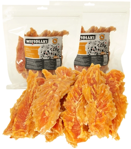 MięsoŁaki suszone filety z kurczaka naturalny przysmak gryzak dla psa 2x 500g