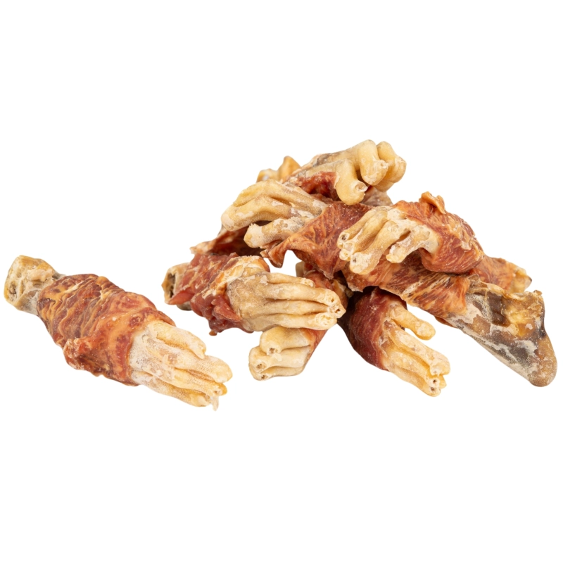 HauMiau Puzzo Snack łapy królicze owinięte kaczką gryzak dla psa 300g
