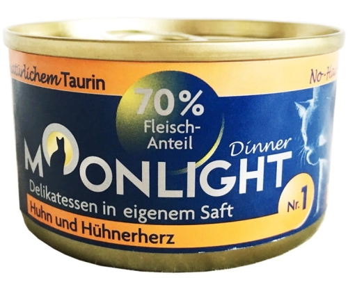 Moonlight 1 kurczak+serca kurczaka 80g