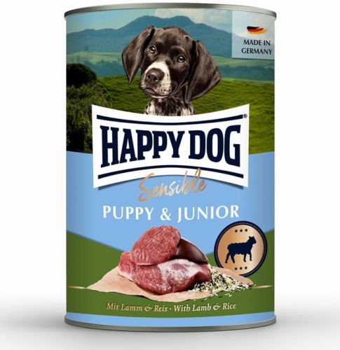 Happy Dog Sensible Puppy & Junior Jagnięcina i Ryż 400g