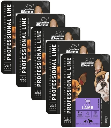 Super Beno Saszetki Jagnięcina 24 x 100g Małe i Średnie