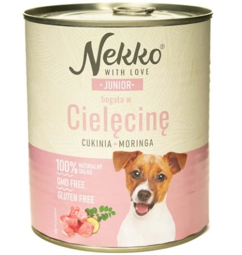 Nekko Junior Cielęcina cukinia moringa 800g