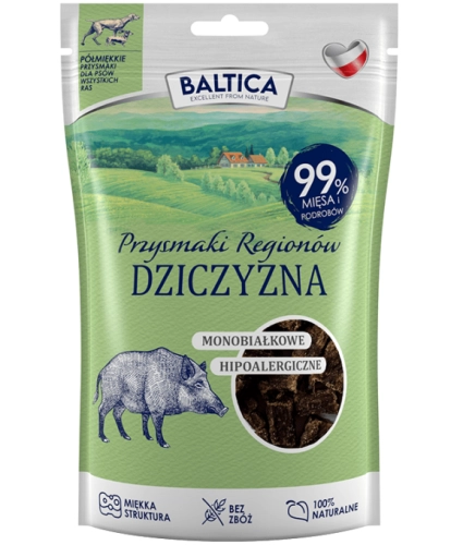 Baltica Przysmaki półmiękkie Dziczyzna 80g mono