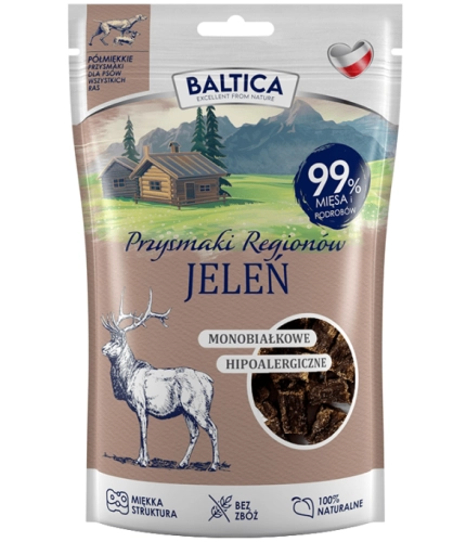 Baltica Przysmaki półmiękkie Jeleń 80g mono