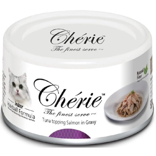Pettric Cherie Hairball Control Tuńczyk z łososiem 80g
