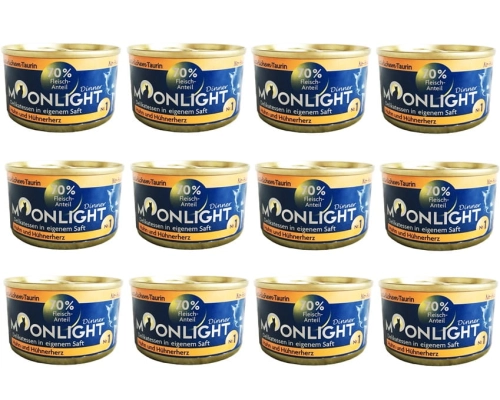 Moonlight Dinner Nr 1 Kurczak i serca kurczaka 12 x 80g