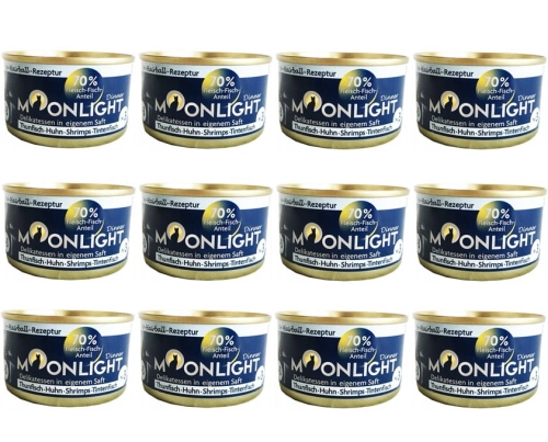 Moonlight Dinner nr 3 Tuńczyk kura kałamarnica 12 x 80g