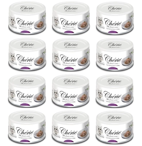 Pettric Cherie Hairball Control Tuńczyk z łososiem 80g