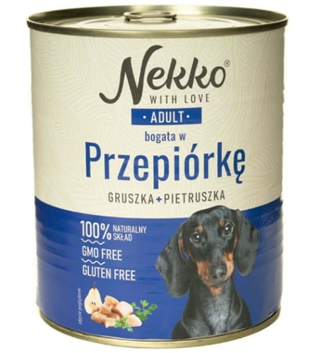 Nekko Adult Przepiórka gruszka pietruszka 800g