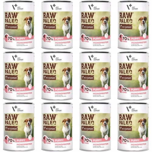 VetExpert Raw Paleo Puppy Pork 12 x 400g