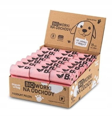 StarchBag Kompostowalne worki na odchody 63 rolki