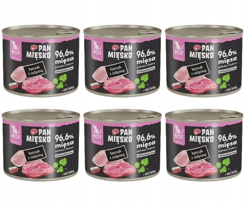 Pan Mięsko dla kociąt Kurczak z cielęciną 6 x 200g