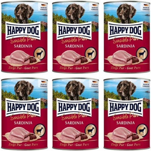 Happy Dog Sardinia Koza 100% 6 x 400g