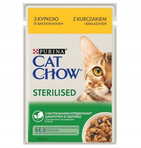 Purina Cat Chow Sterilised Kurczak w sosie 85g