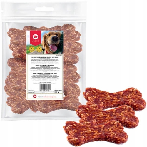 Maced Kostki z kaczką i ryżem 9 cm 500g