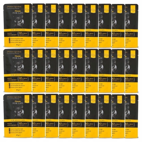 Fitmin Cat Fileciki z kurczakiem w sosie 28 x 85g