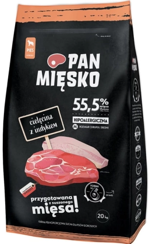 Pan Mięsko Cielęcina z indykiem M 20kg