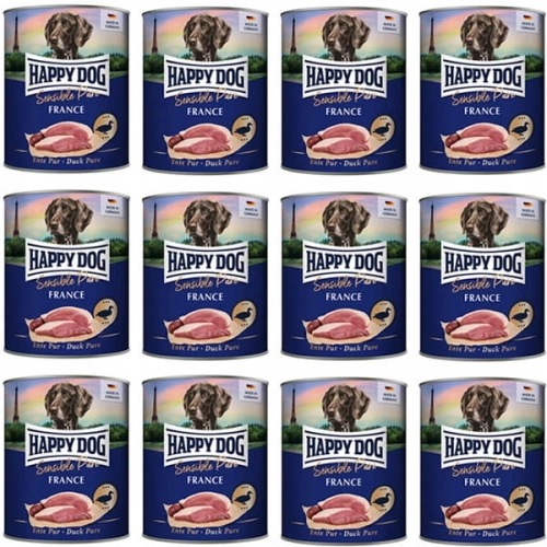 Happy Dog Sensible Pure France Kaczka 12 x 800g