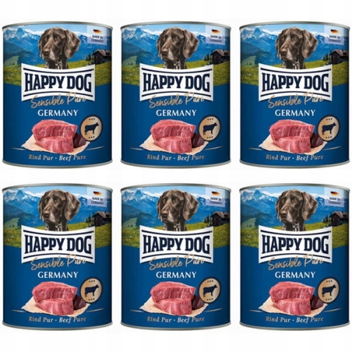 Happy Dog Sensible Pure Germany Wołowina 6 x 800g