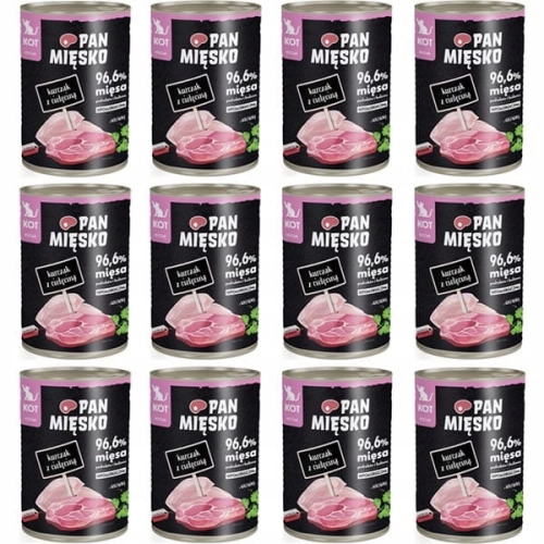 Pan Mięsko dla kociąt Kurczak z cielęciną 12x 400g