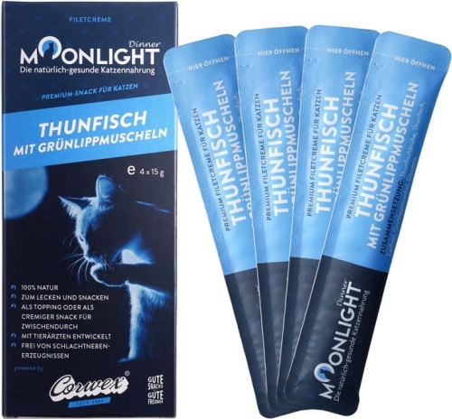 Moonlight Dinner Creme Tuńczyk z omułkiem 4x15g